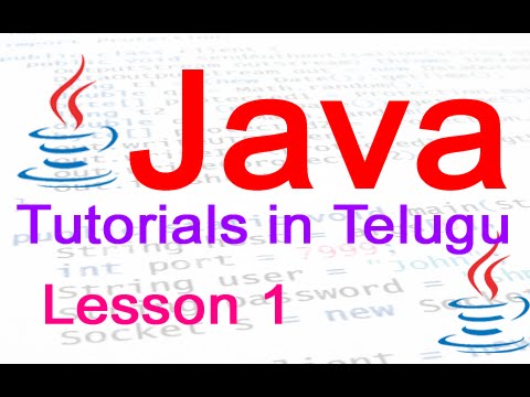 Java tutorial in telugu language